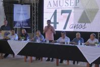 Entre asfalto, recape e urbanização foram feitos 105,15 km de obras em municípios da AMUSEP, disse Ortega em discurso em Atalaia