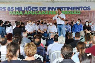 Governador anuncia mais de R$ 85 milhões para !8 Municípios da Região de Apucarana